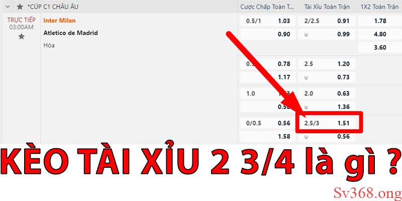 Kèo Tài Xỉu Trong Bóng Đá Là Gì? Cách Đọc Kèo Hay Nhất 5 Kèo 2.75 đưa bạn đi từ bất ngờ này đến bất ngờ khác