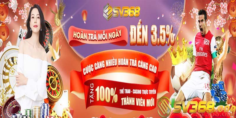 Khuyến mãi sv368 - Săn lùng khuyến mãi siêu hot tại sv368 2 Nhận thưởng liền tay