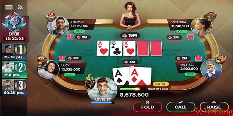 Poker online - Bí Quyết Đánh Bài Poker Cực Dễ Tại Sv368 2 Những lựa chọn của người chơi ở mỗi vòng cược Poker online