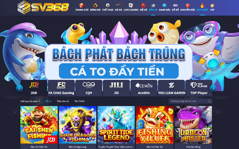 Sv368 🎖️ Trang Chủ Nhà Cái Uy Tín Sv368 Chính Thức ✔️ 29 Hướng dẫn cách chơi bắn cá SV368