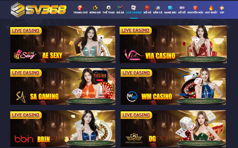 Sv368 🎖️ Trang Chủ Nhà Cái Uy Tín Sv368 Chính Thức ✔️ 25 Casino SV368 trực tuyến